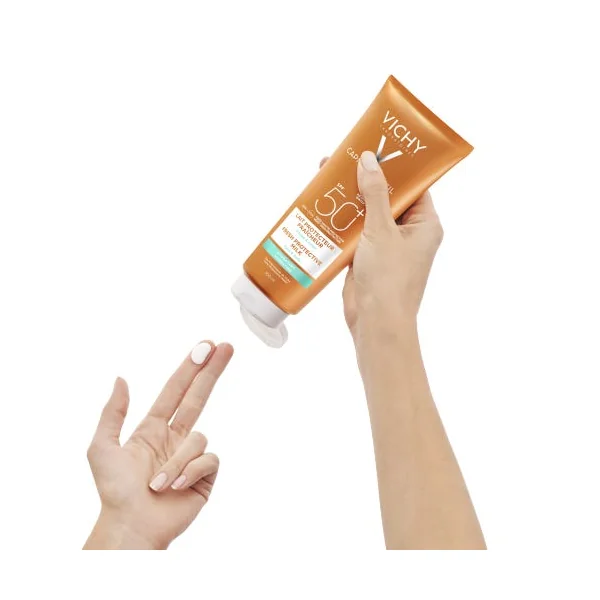 CAPITAL SOLEIL - SPF50+ Lait Solaire Fraîcheur Hydratant Visage et Corps, 300ml