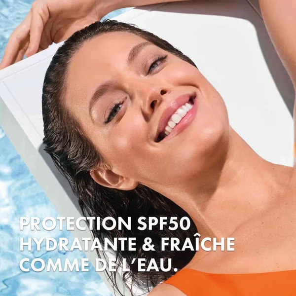 CAPITAL SOLEIL - UV-Aqua SPF50+, Stick Solaire Invisible Visage et Lèvres, 10g