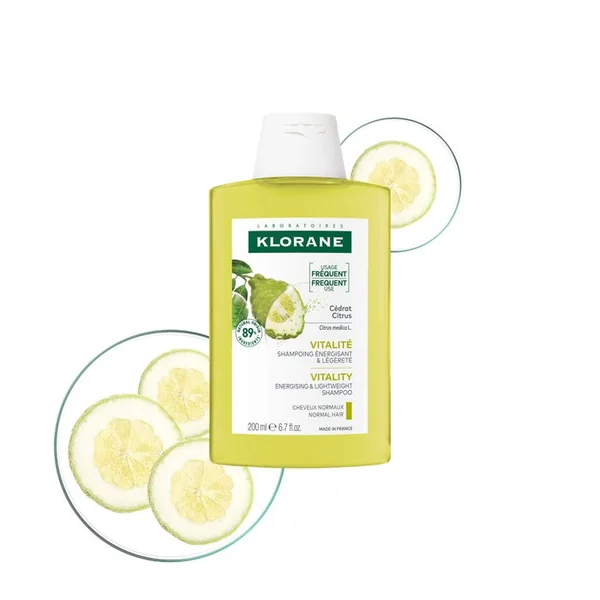 CEDRAT - Shampoing Purifiant et Séborégulateur - Cheveux Normaux Regraissant Vite, 200ml