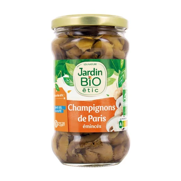 Champignons de Paris émincés - bio