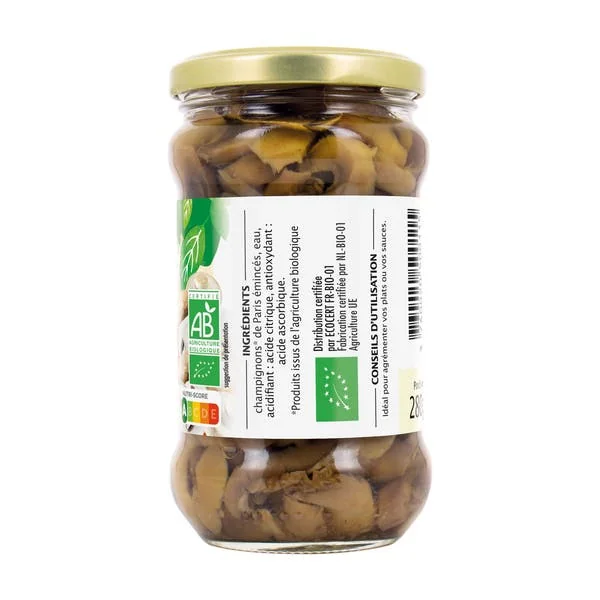 Champignons de Paris émincés - bio