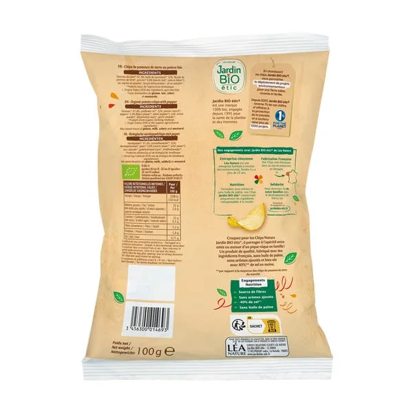 Chips de Pomme de terre poivre