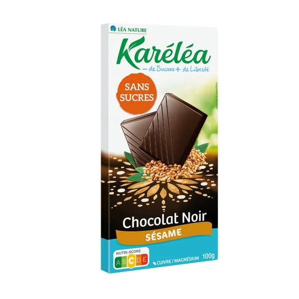Chocolat Noir Sésame sans sucres