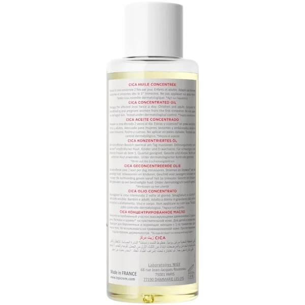 CICA+ - Huile Concentrée Vergetures et Cicatrices - Visage et Corps - Peaux Sensibles, 100ml