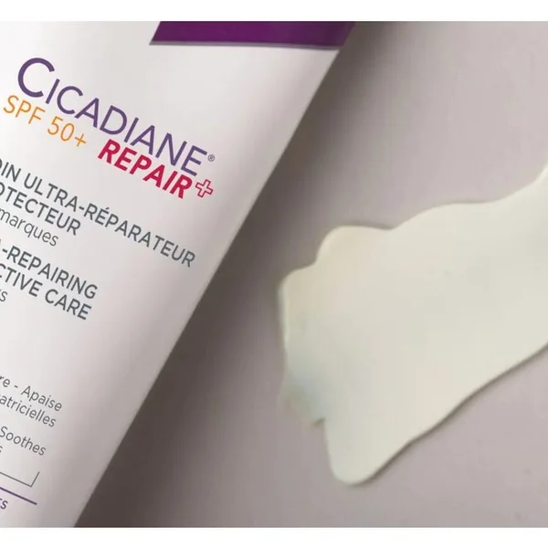 CICADIANE REPAIR+ - Soin Ultra Réparateur Protecteur SPF50+ - Visage et Corps - Peaux Fragiles et Irritées, 40ml