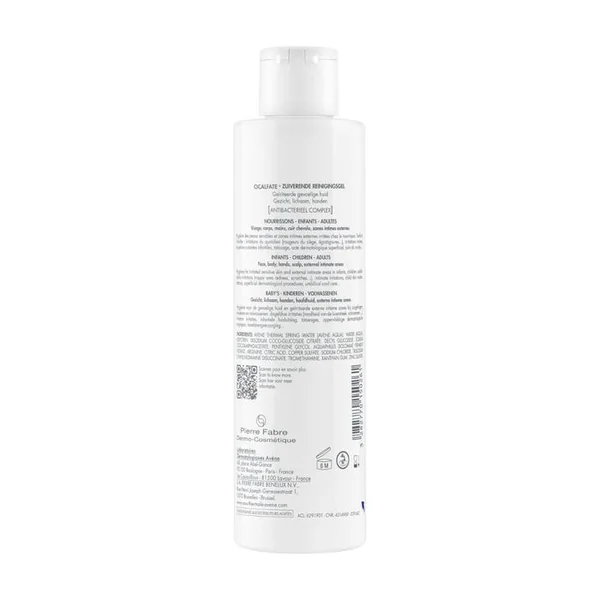 CICALFATE+ - Gel Nettoyant Assainissant - Visage, Corps et Mains - Peaux Sensibles Irritées, 200ml