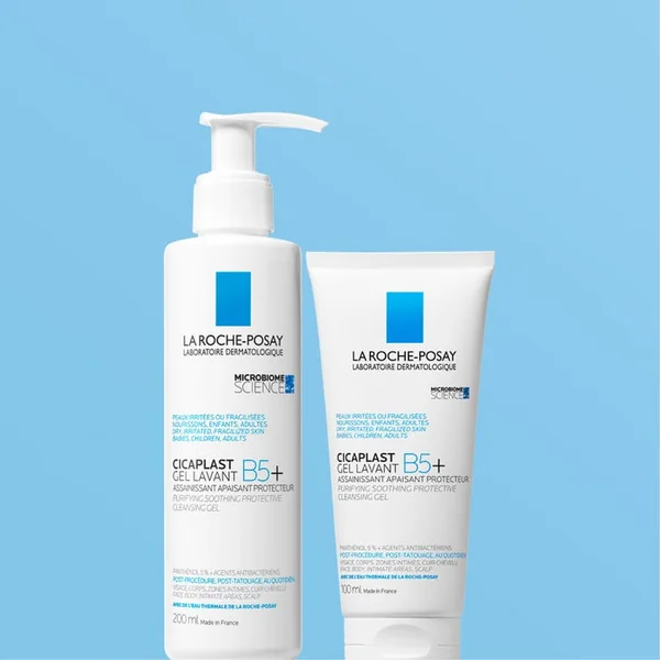 CICAPLAST B5+ - Gel Lavant Moussant Assainissant Apaisant - Visage, Corps, Cuir Chevelu, 100ml
