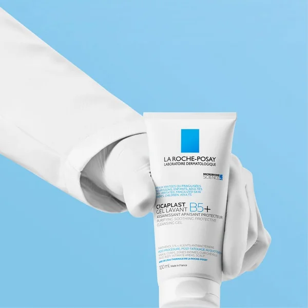 CICAPLAST B5+ - Gel Lavant Moussant Assainissant Apaisant - Visage, Corps, Cuir Chevelu, 100ml
