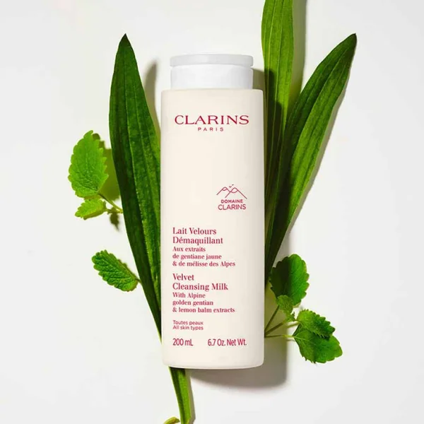 Clarins - Lait Velours Démaquillant Aux extraits de gentiane jaune & mélisse des Alpes