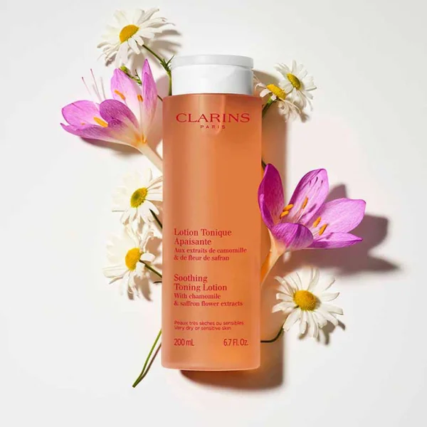 Clarins - Lotion Tonique Apaisante Aux extraits de camomille et fleur de safran - Peaux très sèches ou sensibles