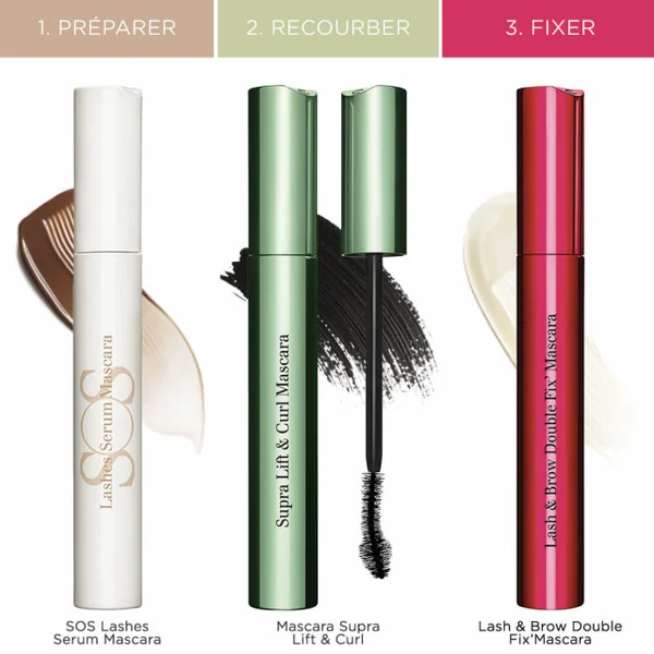 Clarins - Mascara Supra Lift & Curl Effet Liftant Courbe & Volume déployés
