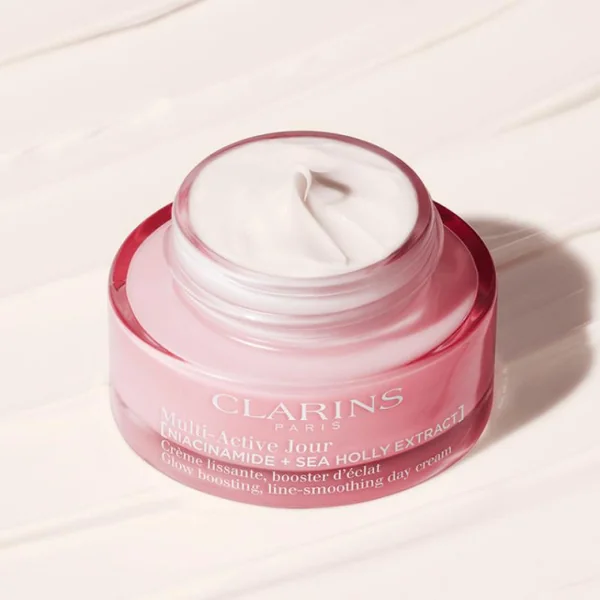 Clarins - Multi-Active Jour Peaux Sèches Crème lissante, booster d'éclat