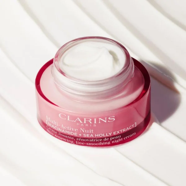 Clarins - Multi-Active Nuit Peaux Sèches Crème lissante, rénovatrice de peau