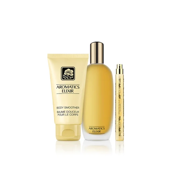 Clinique - Aromatics Elixir Coffret Parfum, baume corps et vaporisateur de sac