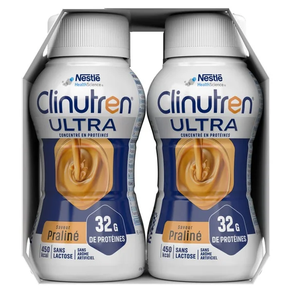 CLINUTREN ULTRA - Saveur Praliné, 4x 200ml
