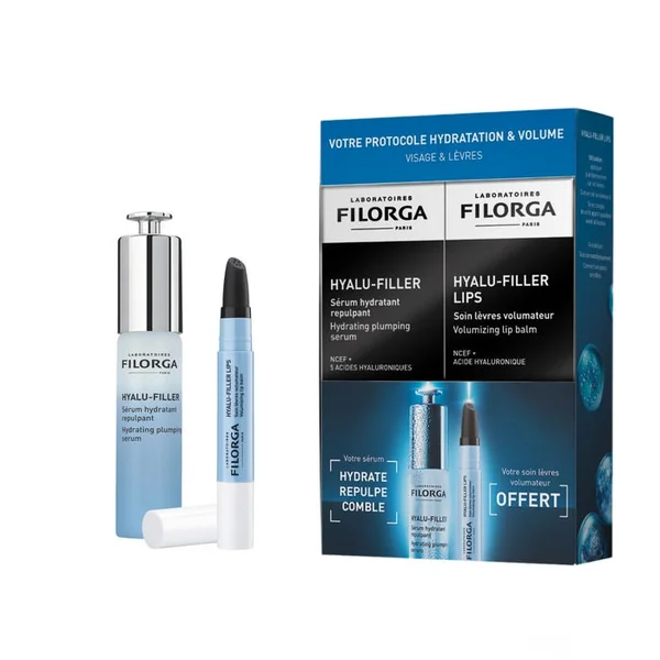 COFFRET HYALU FILLER - Sérum Hydratant Repulpant 30ml + Soin Lèvres Volumateur 4g Offert