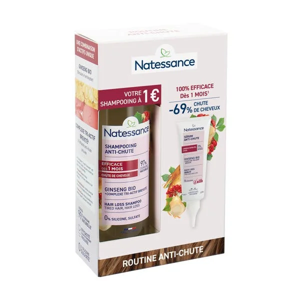 Coffret Routine Capillaire Anti-chute Shampooing et Sérum