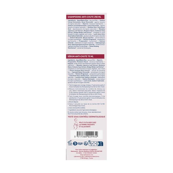 Coffret Routine Capillaire Anti-chute Shampooing et Sérum