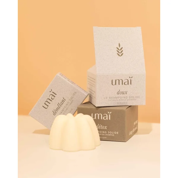 Coffret - Trio solide Umaï - Shampoing doux, détox et après shampoing