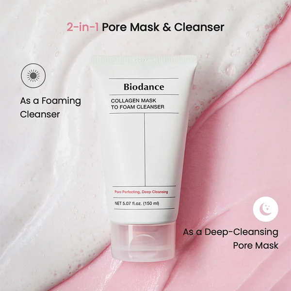 Collagen Mask To Foam Cleanser