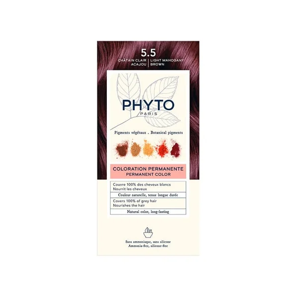 COLORATION - 5.5 - Châtain Clair Acajou Coloration Permanente, 112ml