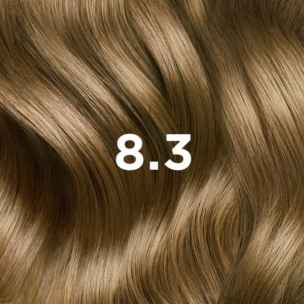 COLORATION - 8.3 - Blond Clair Doré Coloration Permanente, 112ml