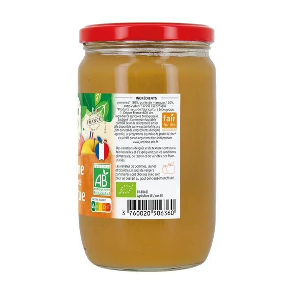 Compote pomme mangue - bio