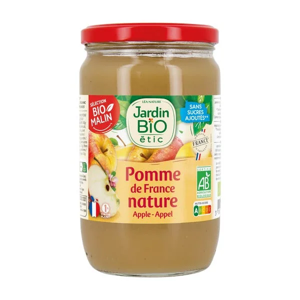 Compote pomme nature - bio