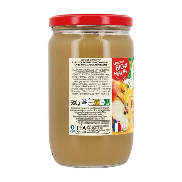 Compote pomme nature - bio