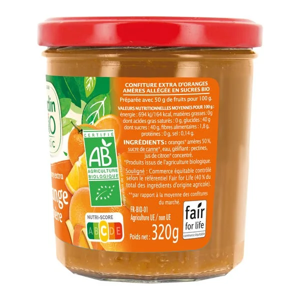 Confiture extra Orange amère - bio