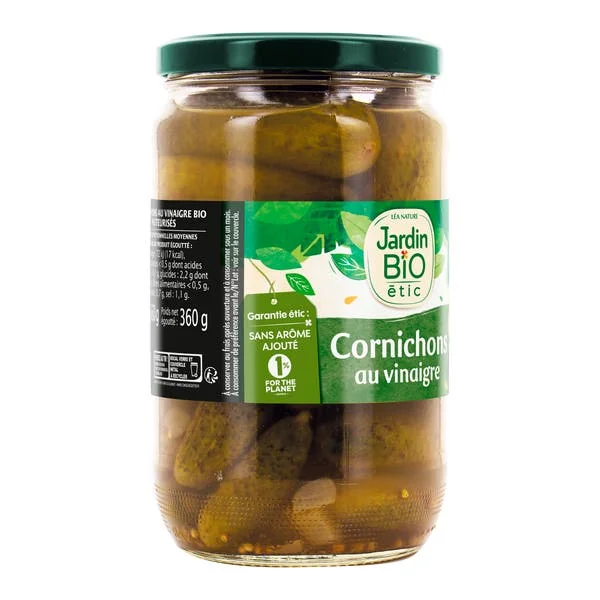Cornichons bio Sans arôme ajouté