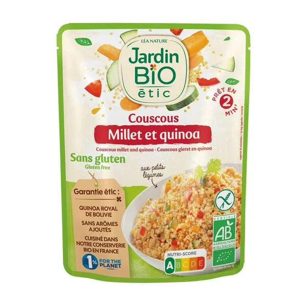 Couscous légumes millet et quinoa sans gluten - bio