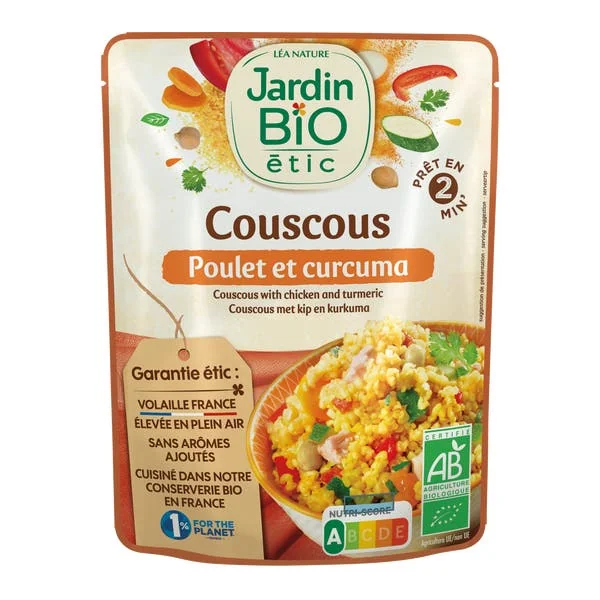 Couscous poulet et curcuma - bio