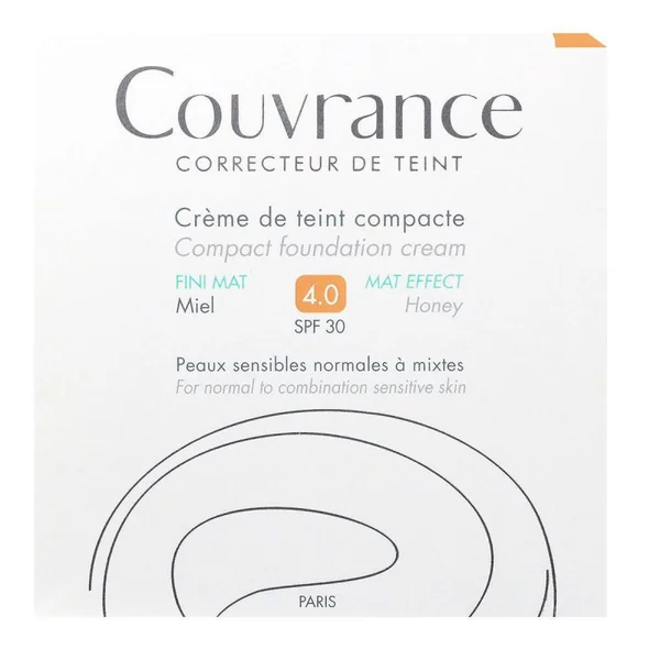 Couvrance • Crème de teint compacte • Fini Mat Miel • Teinte 4.0