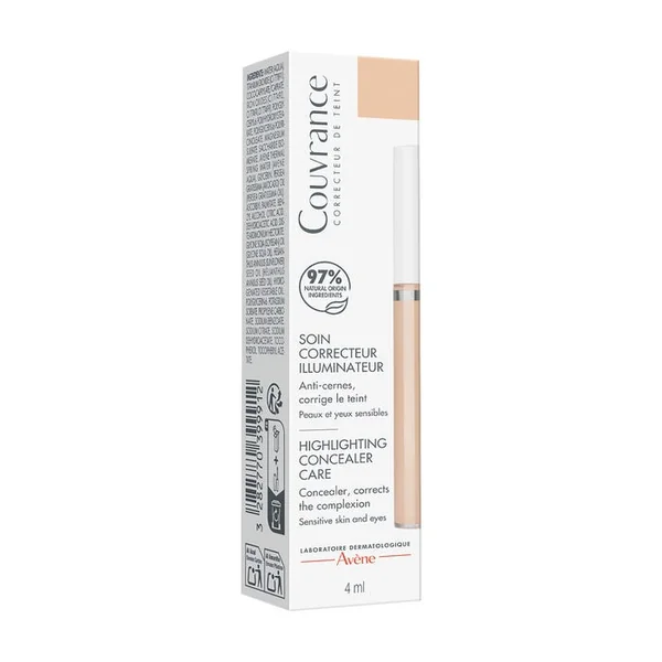 COUVRANCE - Soin Correcteur Illuminateur - Peaux et Yeux Sensibles, 4ml