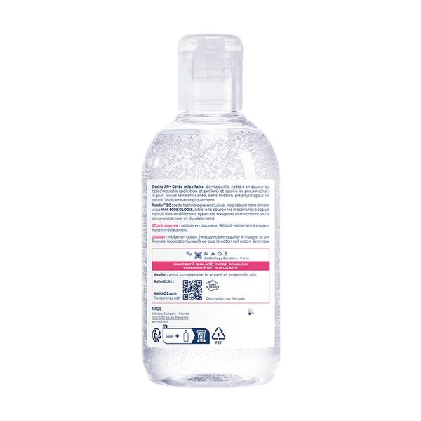 CREALINE AR+ GELEE MICELLAIRE - Nettoyant Anti-Rougeurs Démaquillant Apaisant - Visage et Yeux - Peaux Sensibles Réactives, 250ml