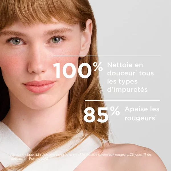 CREALINE AR+ GELEE MICELLAIRE - Nettoyant Anti-Rougeurs Démaquillant Apaisant - Visage et Yeux - Peaux Sensibles Réactives, 250ml