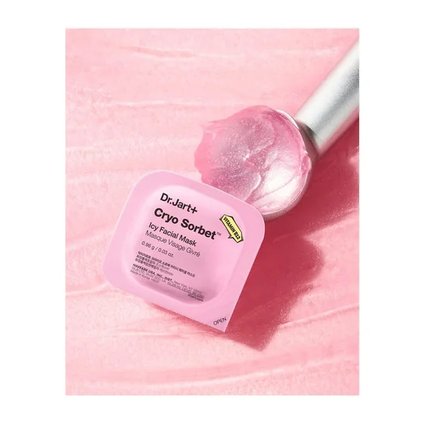 CRYO SORBET - Masque Visage Givré - Tous Types de Peaux, 4x0.96g