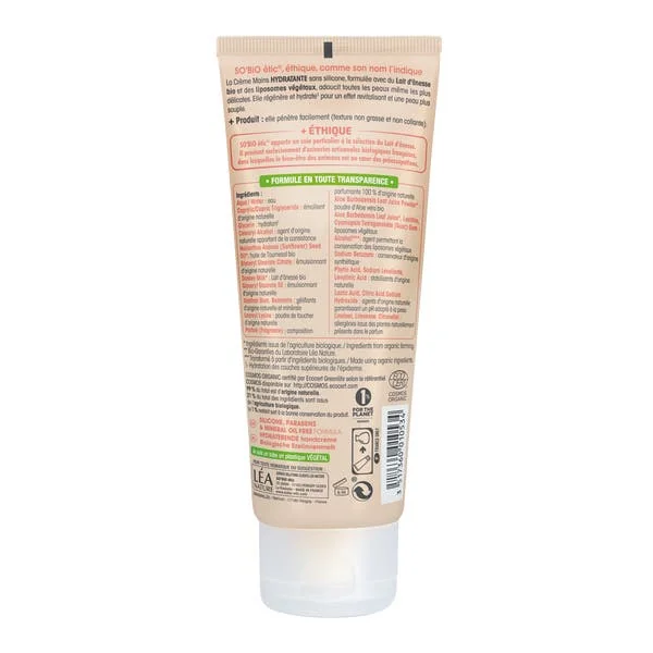 Crème caresse hydratante main - Mon lait d'ânesse