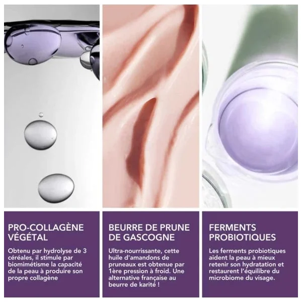 Crème Collagène Lissante Bio - Visage - Peaux Normales à Sèches, 50ml