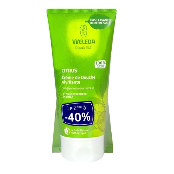 Crème de douche vivifiante au Citrus 2x200ml
