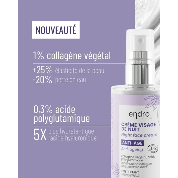 Crème de nuit - Anti-âge - Collagène
