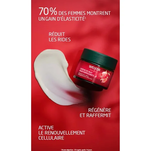 Crème de Nuit raffermissante 40 ml | Grenade et Peptides de Maca