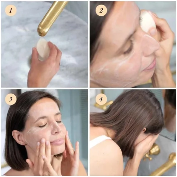 Crème Démaquillante Solide Bio - Visage - Peaux Normales à Sèches, 50g