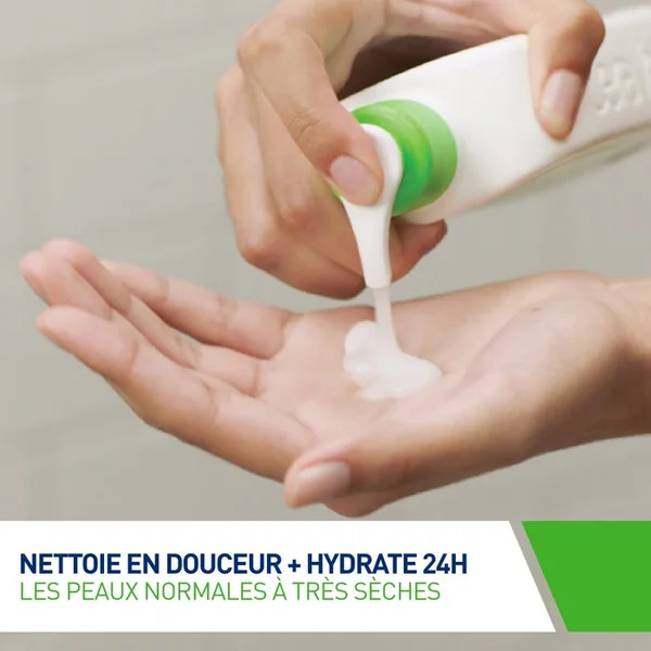 Crème Lavante Hydratante Visage et Corps Pour les Peaux Sèches à Très Sèches, 236ml