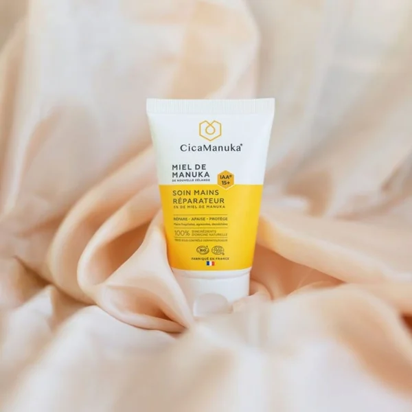 Crème Mains au Miel de Manuka Bio - Peaux Fragilisées, Agressées, Desséchées, 50ml