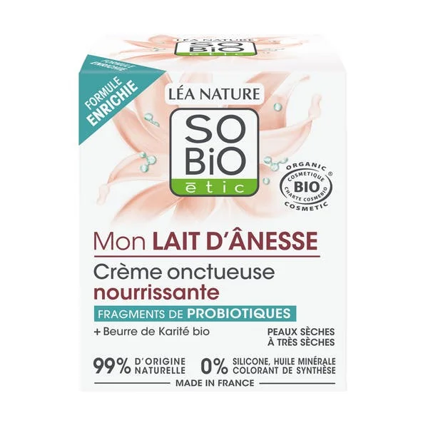 Crème onctueuse nourrissante - Mon lait d'ânesse