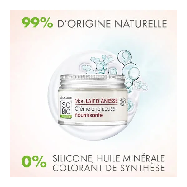 Crème onctueuse nourrissante - Mon lait d'ânesse