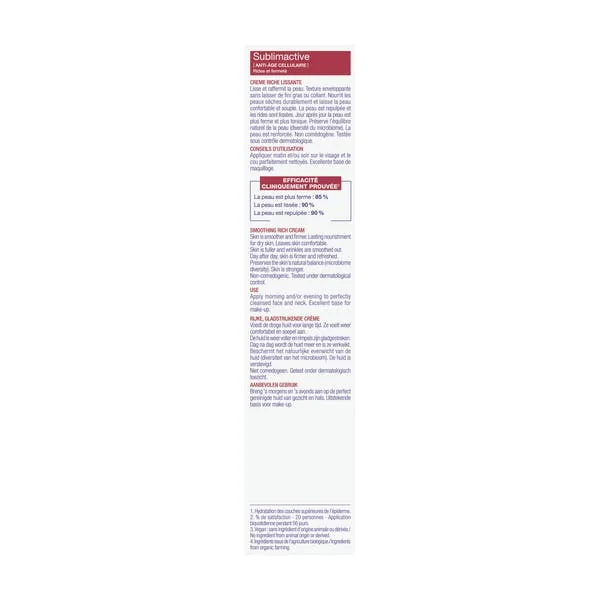 Crème riche lissante bio