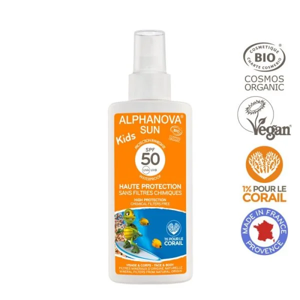Crème solaire enfant BIO haute protection SPF50 125mL